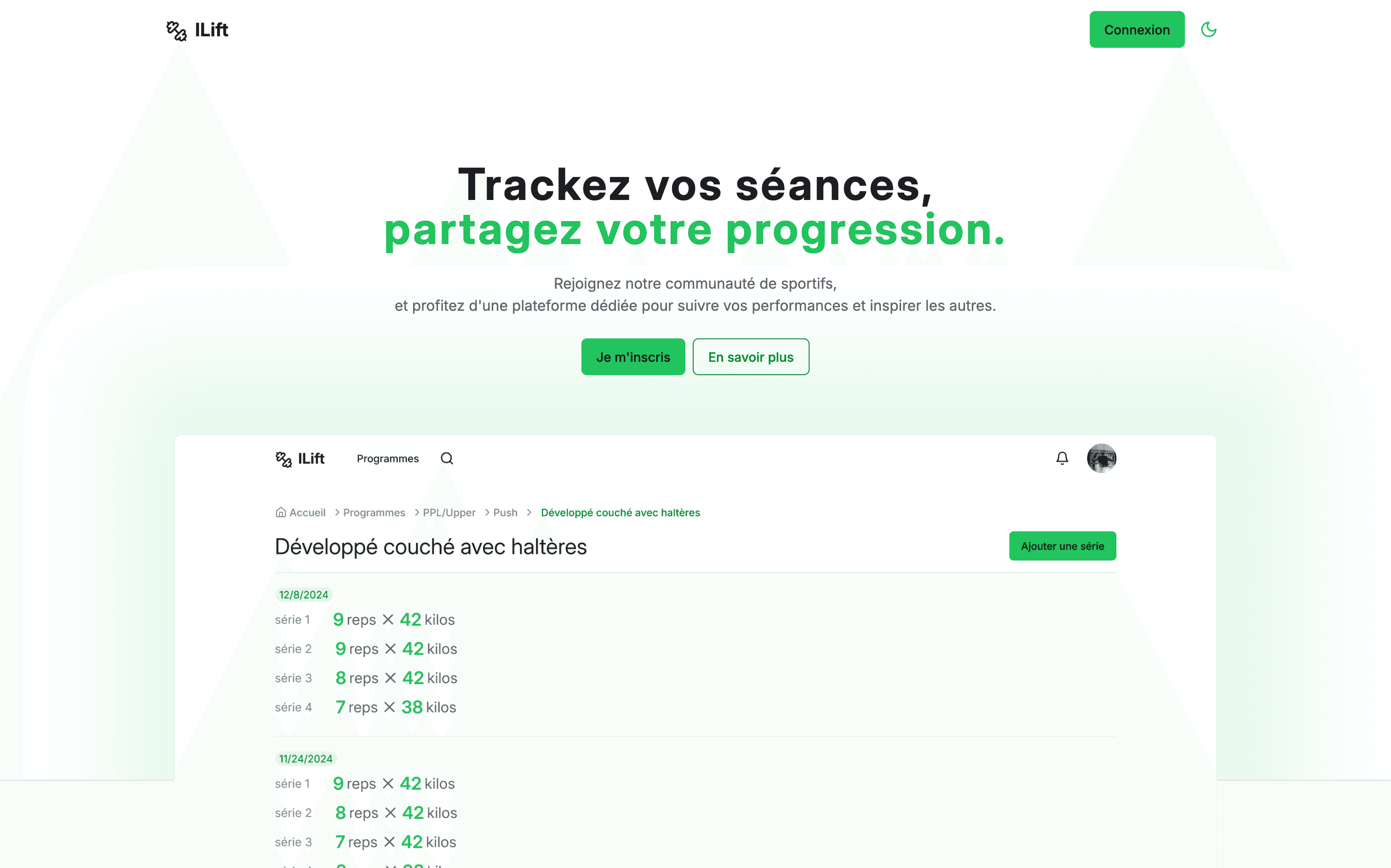 Capture d'écran du site Ilift